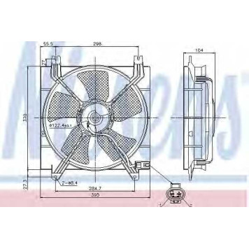 Вентилятор охлаждения двигателя NISSENS 85353