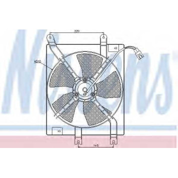 Вентилятор конденсатора кондиционера NISSENS 85356