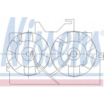 Вентилятор охлаждения двигателя NISSENS 85425