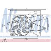 Вентилятор охлаждения двигателя NISSENS 85482