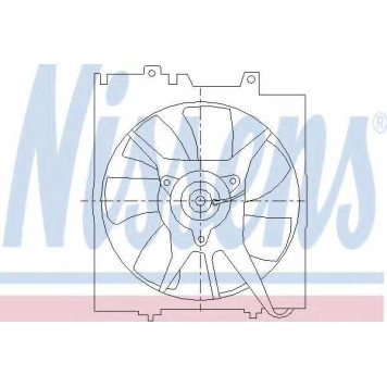 Вентилятор конденсатора кондиционера NISSENS 85491