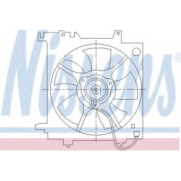 Вентилятор охлаждения двигателя NISSENS 85493