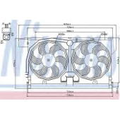 Вентилятор охлаждения двигателя NISSENS 85513