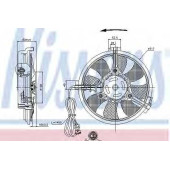 Вентилятор конденсатора кондиционера NISSENS 85519