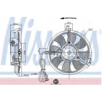 Вентилятор конденсатора кондиционера NISSENS 85519