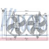 Вентилятор охлаждения двигателя NISSENS 85526