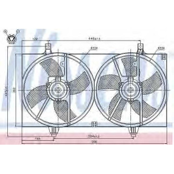 Вентилятор охлаждения двигателя NISSENS 85526