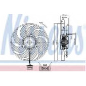 Вентилятор охлаждения двигателя NISSENS 85541