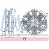 Вентилятор охлаждения двигателя NISSENS 85546
