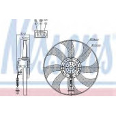 Вентилятор охлаждения двигателя NISSENS 85549