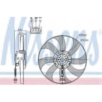Вентилятор охлаждения двигателя NISSENS 85549