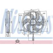 Вентилятор охлаждения двигателя NISSENS 85561