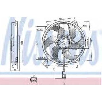 Вентилятор охлаждения двигателя NISSENS 85561