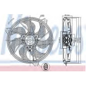 Вентилятор охлаждения двигателя NISSENS 85607