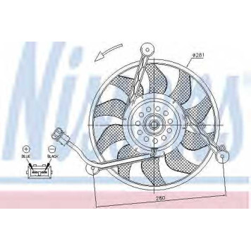 Вентилятор охлаждения двигателя NISSENS 85618
