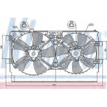 Вентилятор охлаждения двигателя NISSENS 85635