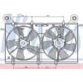 Вентилятор охлаждения двигателя NISSENS 85636