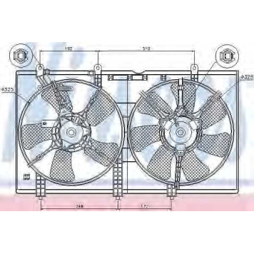 Вентилятор охлаждения двигателя NISSENS 85636