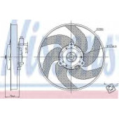 Вентилятор охлаждения двигателя NISSENS 85667