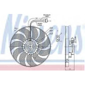 Вентилятор охлаждения двигателя NISSENS 85676