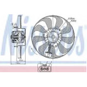 Вентилятор охлаждения двигателя NISSENS 85684