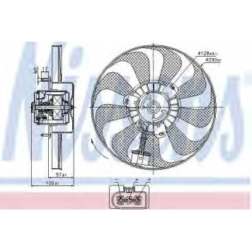 Вентилятор охлаждения двигателя NISSENS 85684