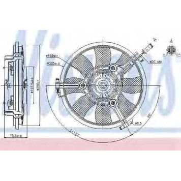 Вентилятор охлаждения двигателя NISSENS 85691