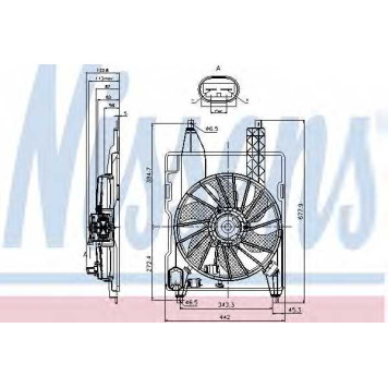 Вентилятор охлаждения двигателя NISSENS 85706