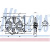 Вентилятор охлаждения двигателя NISSENS 85708
