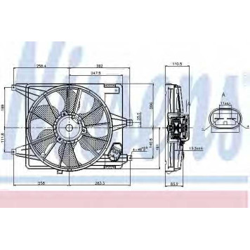 Вентилятор охлаждения двигателя NISSENS 85708