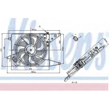 Вентилятор охлаждения двигателя NISSENS 85710