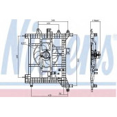 Вентилятор охлаждения двигателя NISSENS 85711