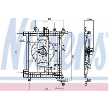 Вентилятор охлаждения двигателя NISSENS 85711