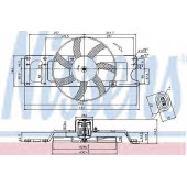 Вентилятор охлаждения двигателя NISSENS 85712