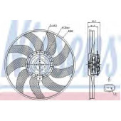 Вентилятор охлаждения двигателя NISSENS 85728