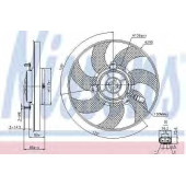Вентилятор охлаждения двигателя NISSENS 85733