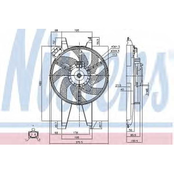 Вентилятор охлаждения двигателя NISSENS 85767