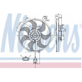 Вентилятор охлаждения двигателя NISSENS 85784