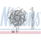 Вентилятор охлаждения двигателя NISSENS 85789