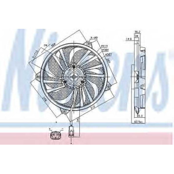 Вентилятор охлаждения двигателя NISSENS 85789