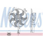 Вентилятор охлаждения двигателя NISSENS 85805