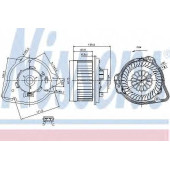 Вентилятор салона NISSENS 87020