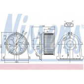 Вентилятор салона NISSENS 87022