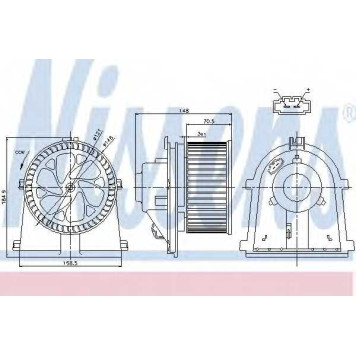 Вентилятор салона NISSENS 87022