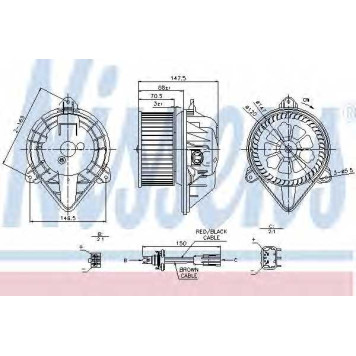 Вентилятор салона NISSENS 87024