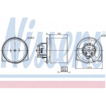 Вентилятор салона NISSENS 87026