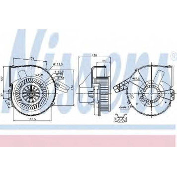 Вентилятор салона NISSENS 87028