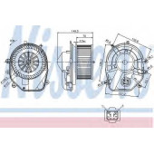 Вентилятор салона NISSENS 87030