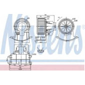 Вентилятор салона NISSENS 87033
