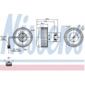 Вентилятор салона NISSENS 87036